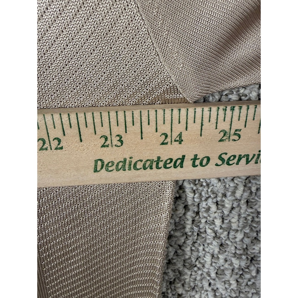 Saint Lorenzo Knit Polo Shirt XXL Beige Greek Key Short Sleeve Textured - Picture 3 of 8